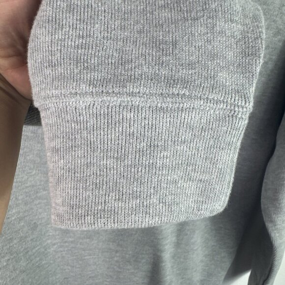 Lands' End Men's L 42/44 1/4 Zip Mock Pullover Sweatshirt Gray NWT - Picture 5 of 16